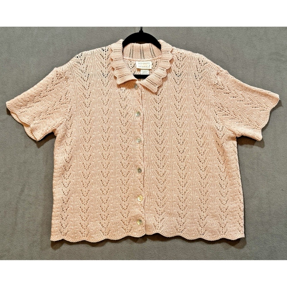 Crochet Knit Cardigan Coastal Grandmacore Capsule Staple Timeless Old Money‎